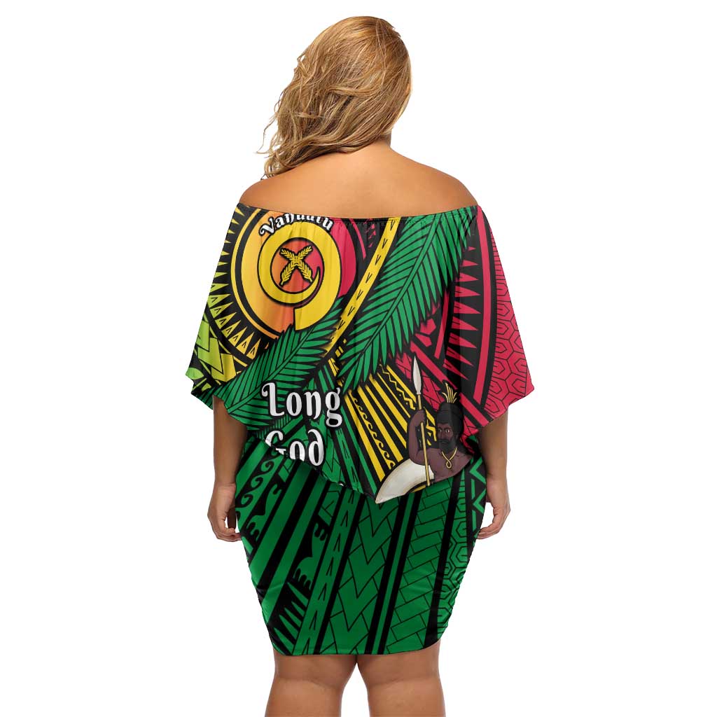 Halo Vanuatu Off Shoulder Short Dress Happy 45th Independence Anniversary