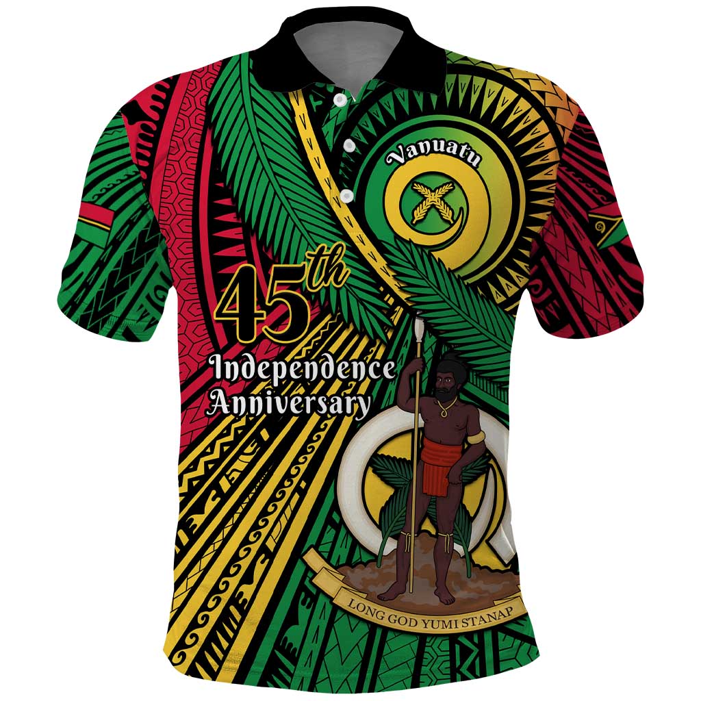 Halo Vanuatu Polo Shirt Happy 45th Independence Anniversary