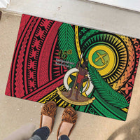 Halo Vanuatu Rubber Doormat Happy 45th Independence Anniversary