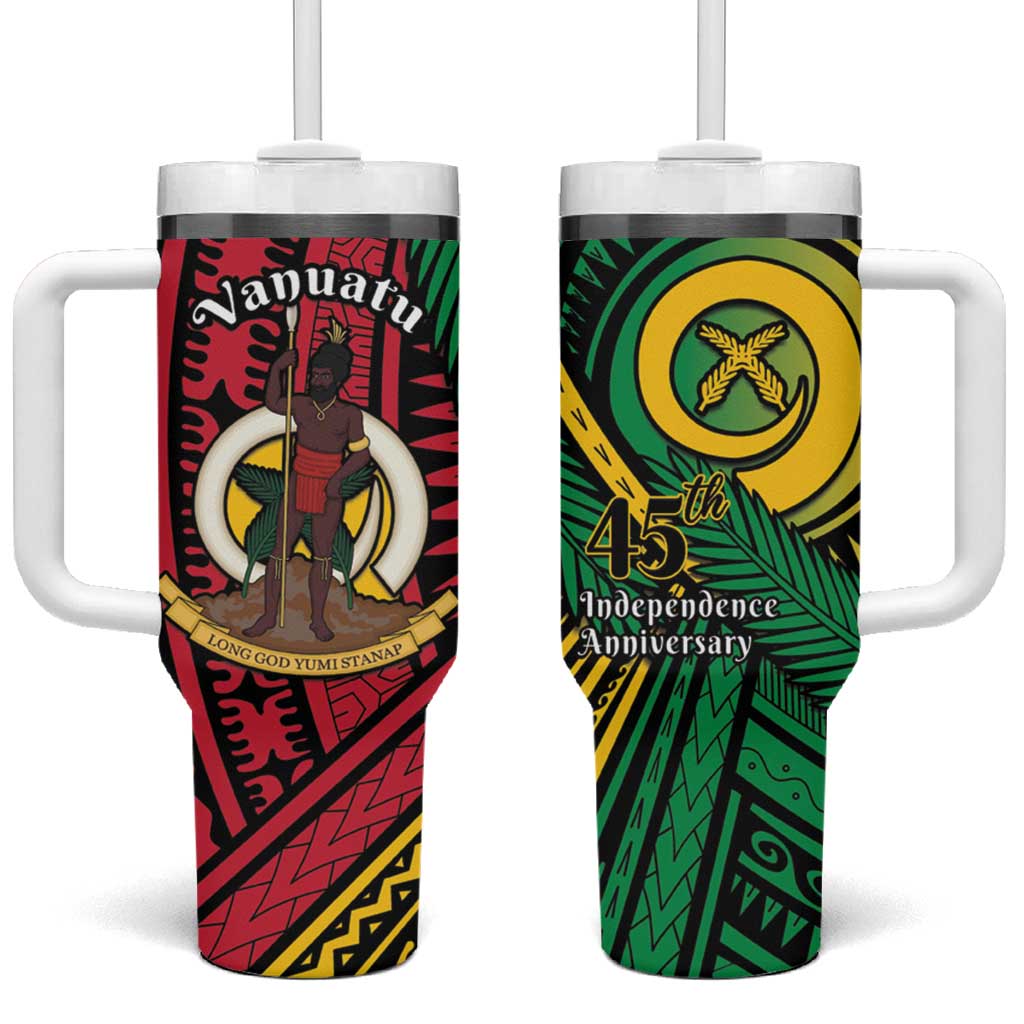 Halo Vanuatu Tumbler With Handle Happy 45th Independence Anniversary