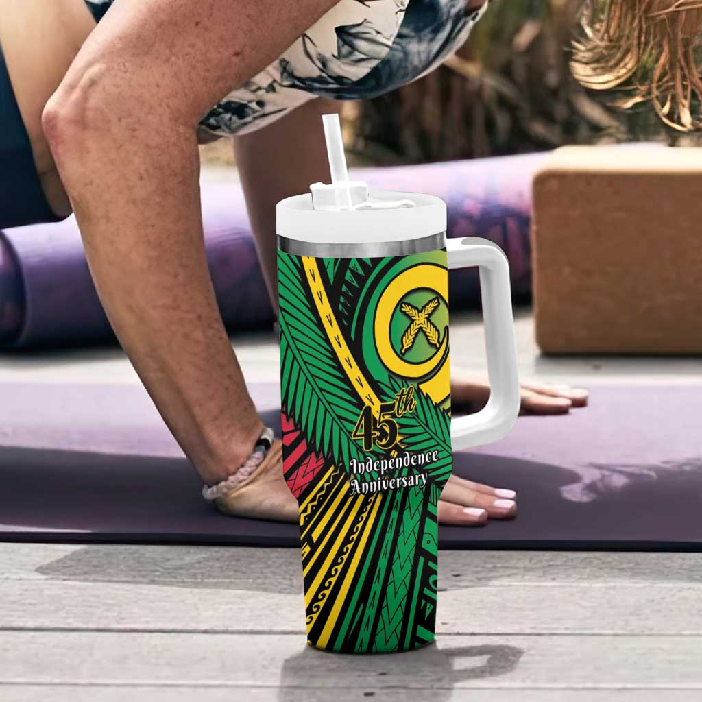 Halo Vanuatu Tumbler With Handle Happy 45th Independence Anniversary