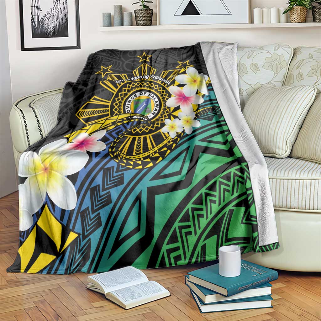 Lalawigan ng Palawan Blanket Philippines Province Land of Promise LT14 Black - Polynesian Pride