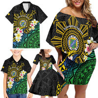 Lalawigan ng Palawan Family Matching Off Shoulder Short Dress and Hawaiian Shirt Philippines Province Land of Promise