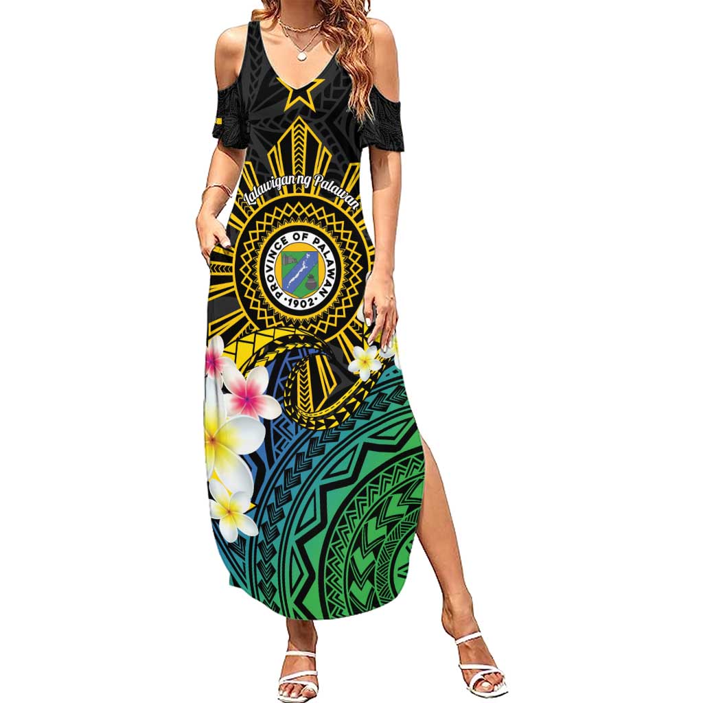 Lalawigan ng Palawan Family Matching Summer Maxi Dress and Hawaiian Shirt Philippines Province Land of Promise