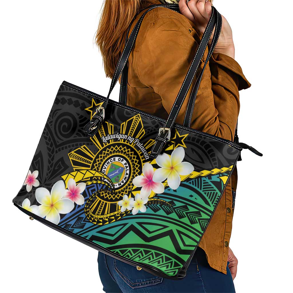 Lalawigan ng Palawan Leather Tote Bag Philippines Province Land of Promise