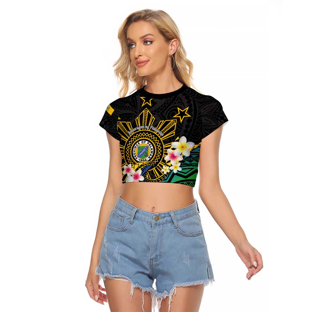 Lalawigan ng Palawan Raglan Cropped T Shirt Philippines Province Land of Promise
