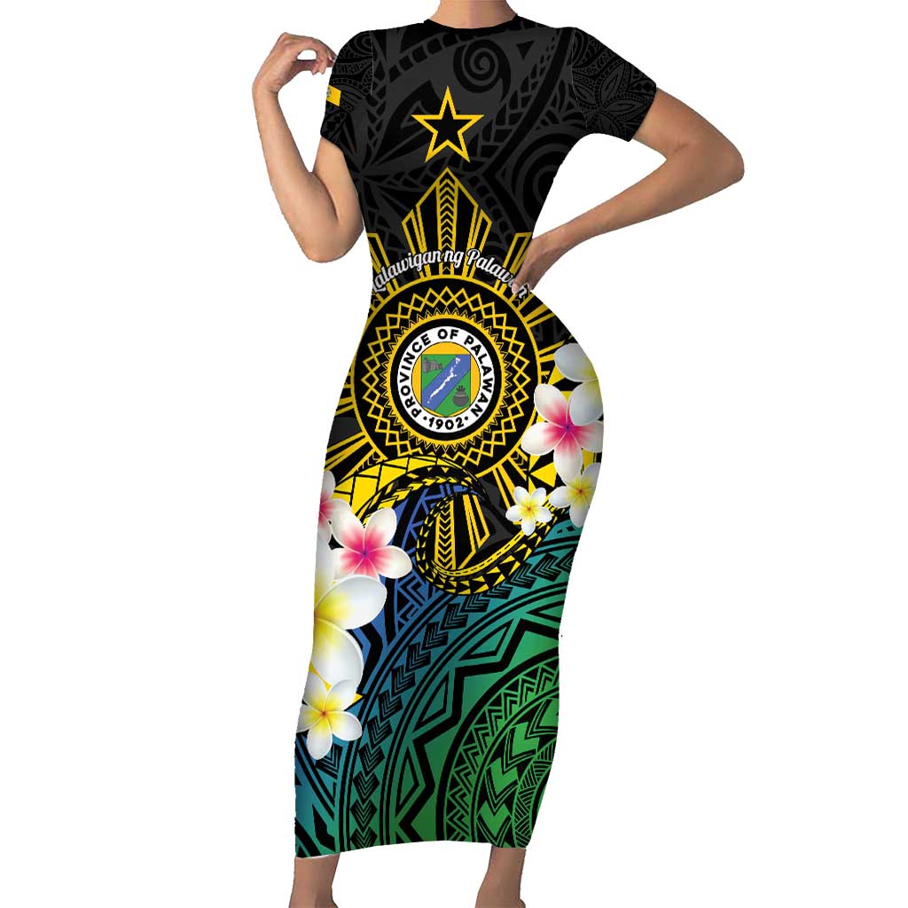 Lalawigan ng Palawan Short Sleeve Bodycon Dress Philippines Province Land of Promise