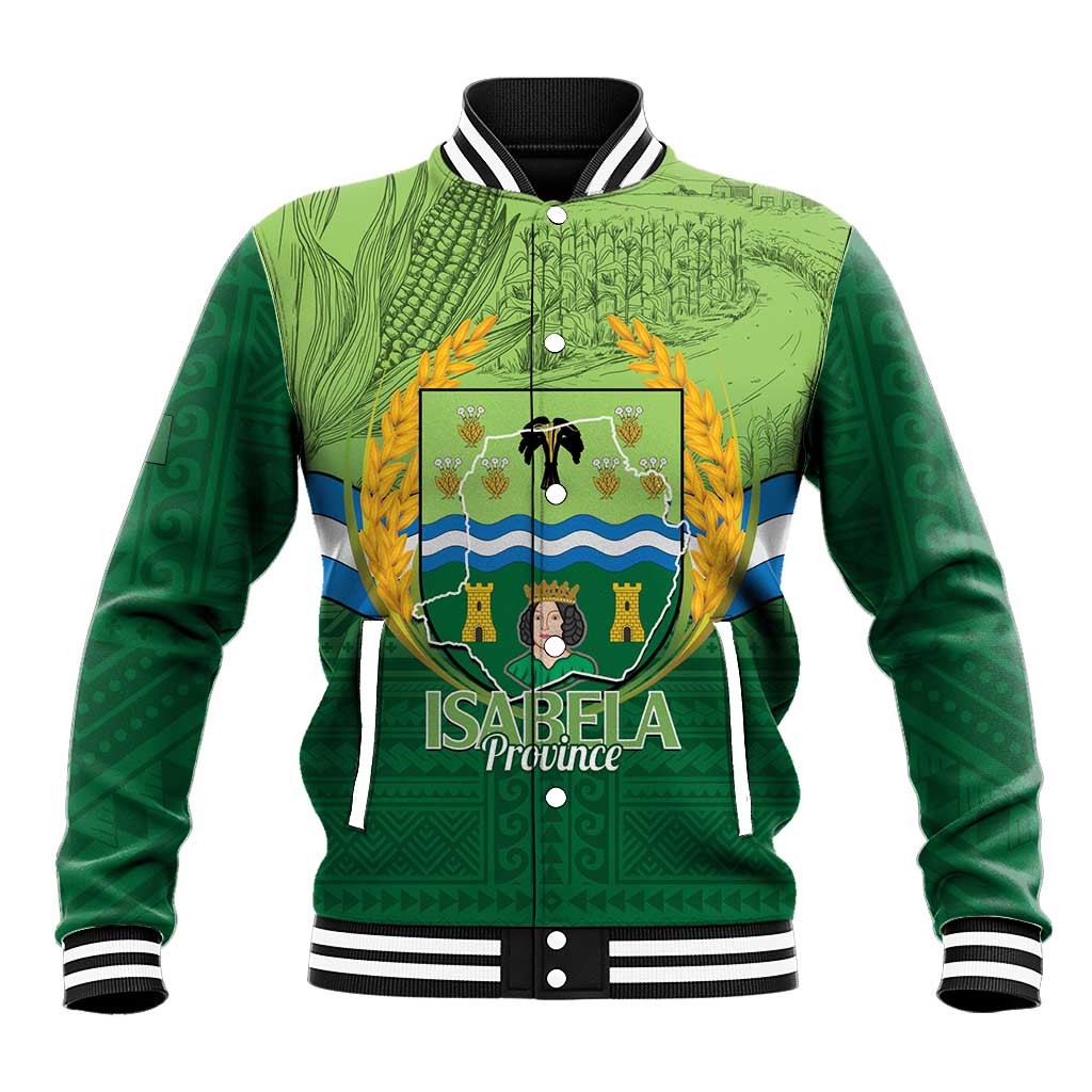 Isabela Philippines Baseball Jacket Queen Province Of The North LT14 Unisex Green - Polynesian Pride