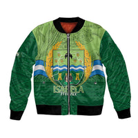 Isabela Philippines Bomber Jacket Queen Province Of The North LT14 Unisex Green - Polynesian Pride