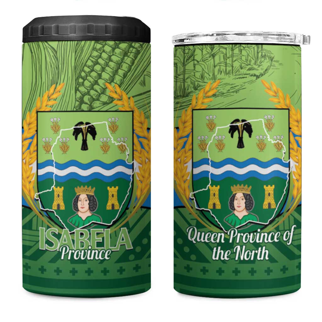 Isabela Philippines 4 in 1 Can Cooler Tumbler Queen Province Of The North LT14 One Size: 16 oz Green - Polynesian Pride
