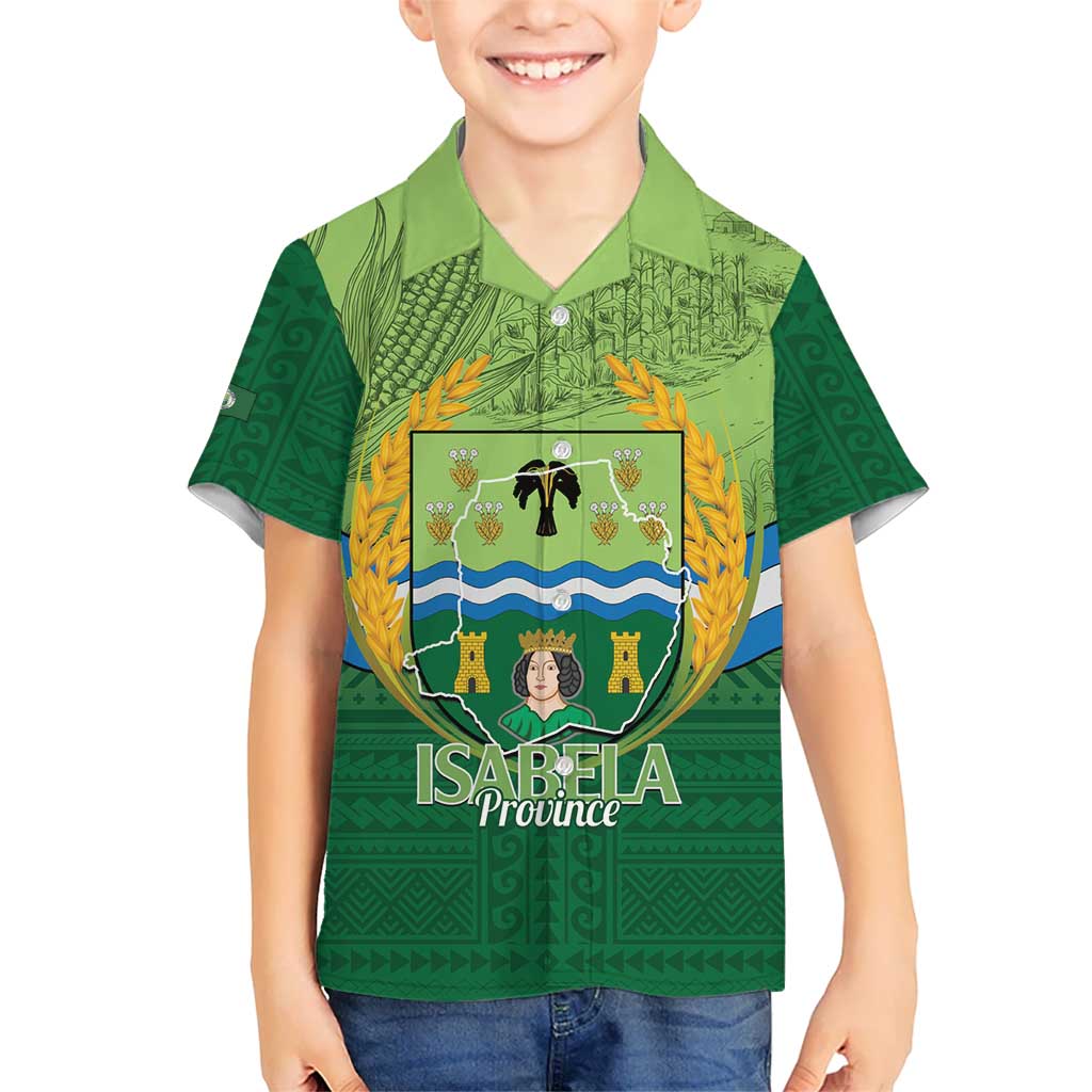Isabela Philippines Kid Hawaiian Shirt Queen Province Of The North LT14 Kid Green - Polynesian Pride