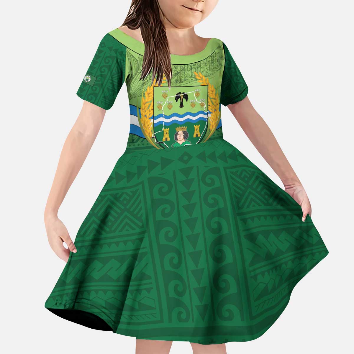 Isabela Philippines Kid Short Sleeve Dress Queen Province Of The North