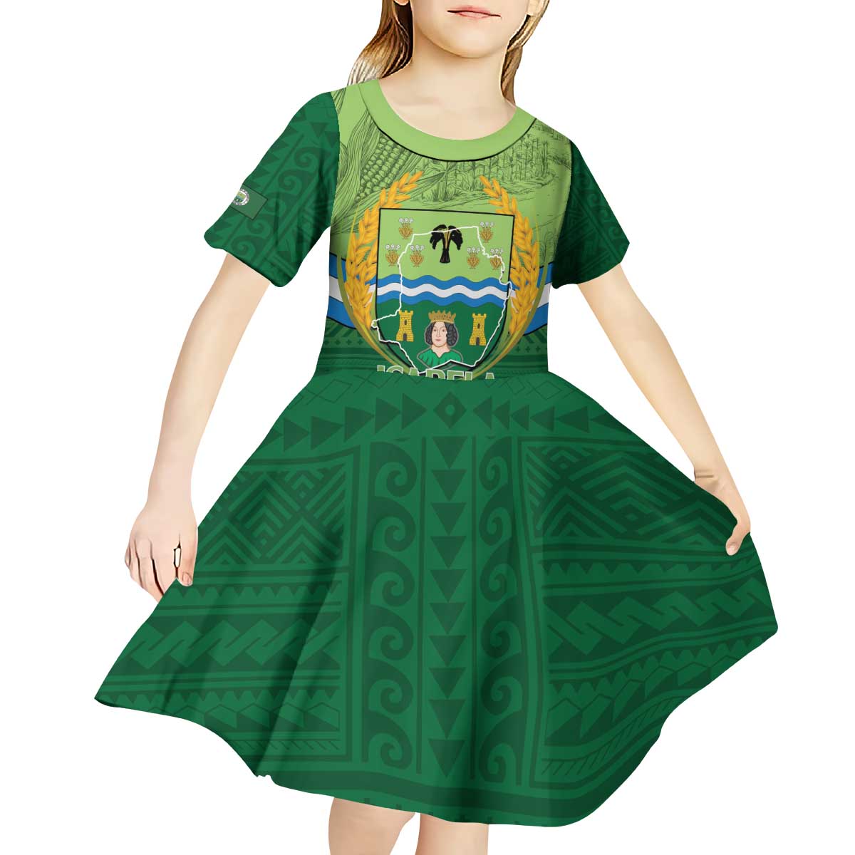 Isabela Philippines Kid Short Sleeve Dress Queen Province Of The North