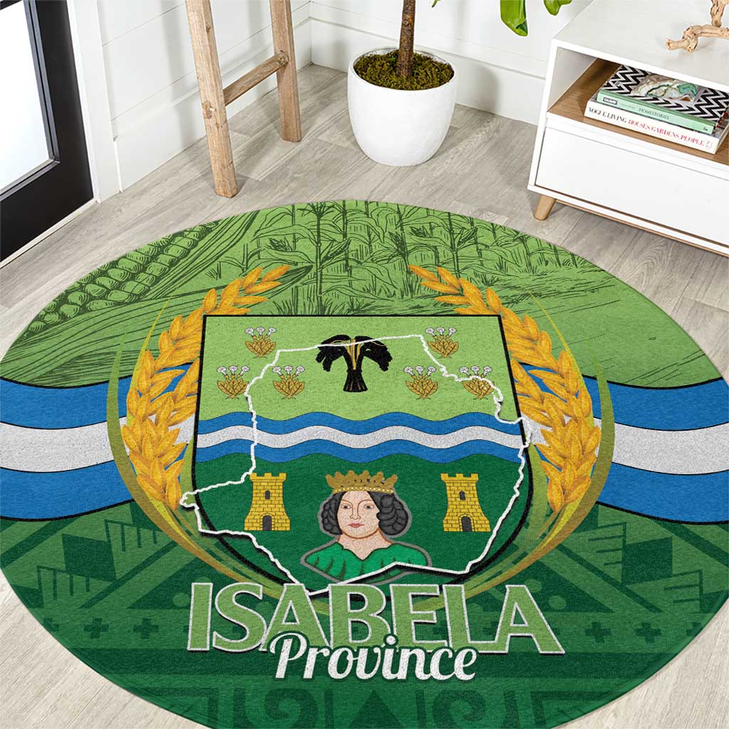 Isabela Philippines Round Carpet Queen Province Of The North LT14 Green - Polynesian Pride