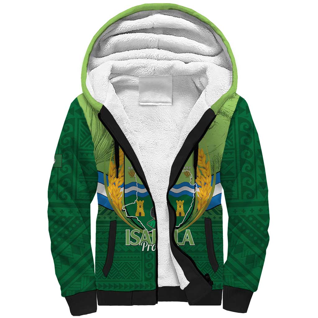 Isabela Philippines Sherpa Hoodie Queen Province Of The North LT14 Unisex Green - Polynesian Pride