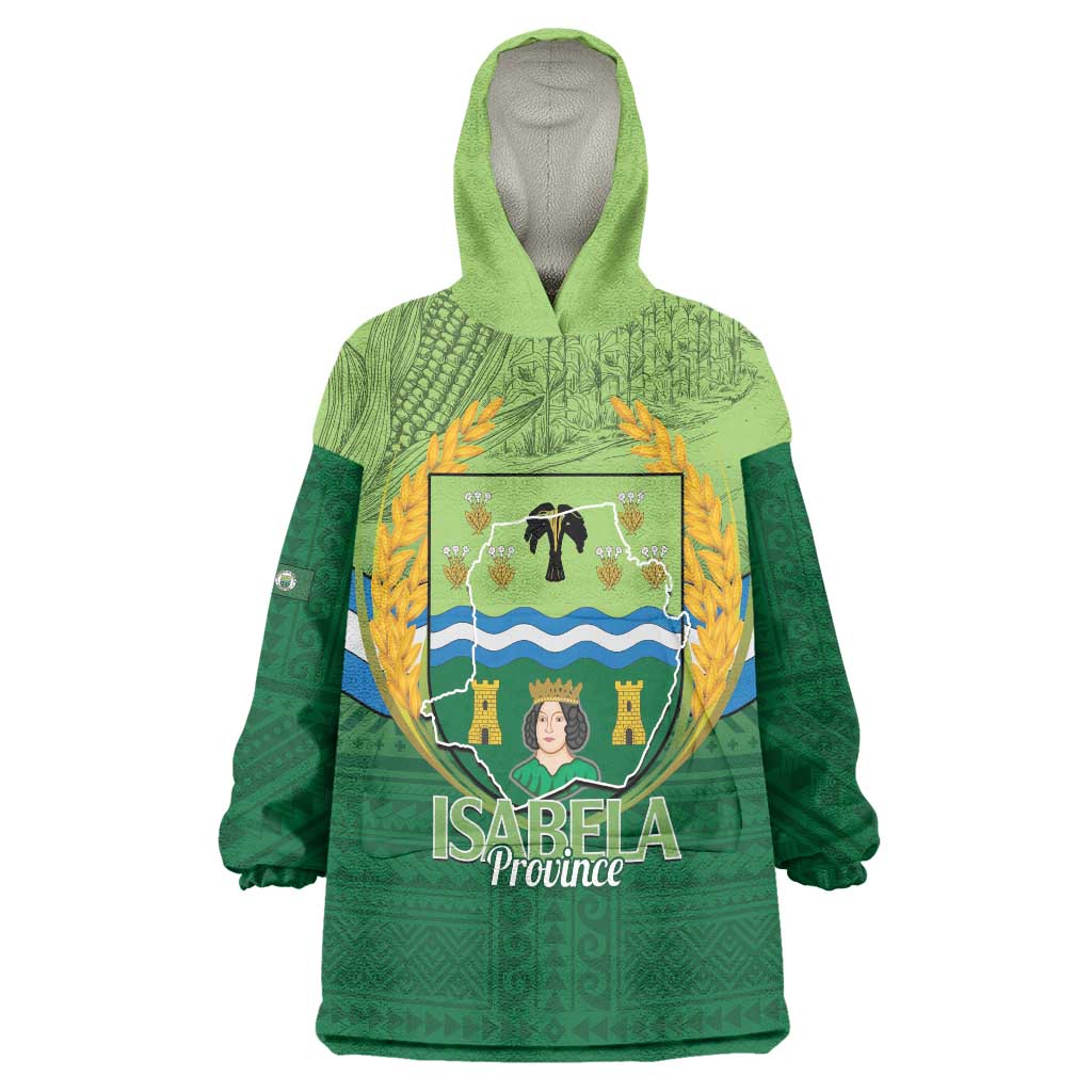 Isabela Philippines Wearable Blanket Hoodie Queen Province Of The North LT14 One Size Green - Polynesian Pride