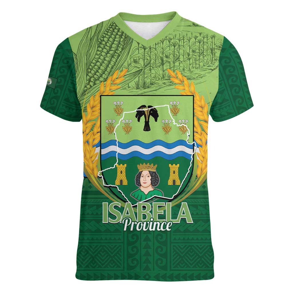 Isabela Philippines Women V-Neck T-Shirt Queen Province Of The North