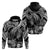 Custom Polynesian Hoodie Tribal Honu Turtle with Hibiscus White Version LT14 - Polynesian Pride
