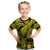 Personalised Polynesian Kid T Shirt Tribal Honu Turtle with Hibiscus Gold Version LT14 Gold - Polynesian Pride