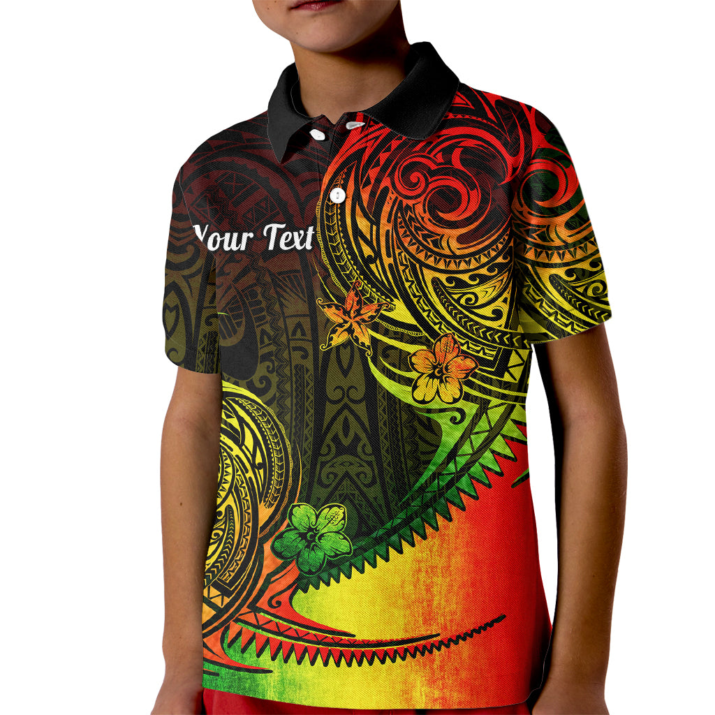 Personalised Polynesian Tribal Kid Polo Shirt Unique Reggae LT14 Kid Reggae - Polynesian Pride