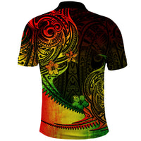 Custom Polynesian Tribal Polo Shirt Unique Reggae LT14 - Polynesian Pride
