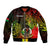 Personalised Vanuatu Sleeve Zip Bomber Jacket Reggae Polynesia Long God Yumi Stanap LT14 Unisex Reggae - Polynesian Pride