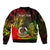 Personalised Vanuatu Sleeve Zip Bomber Jacket Reggae Polynesia Long God Yumi Stanap LT14 - Polynesian Pride
