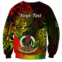 Personalised Vanuatu Sweatshirt Reggae Polynesia Long God Yumi Stanap LT14 - Polynesian Pride