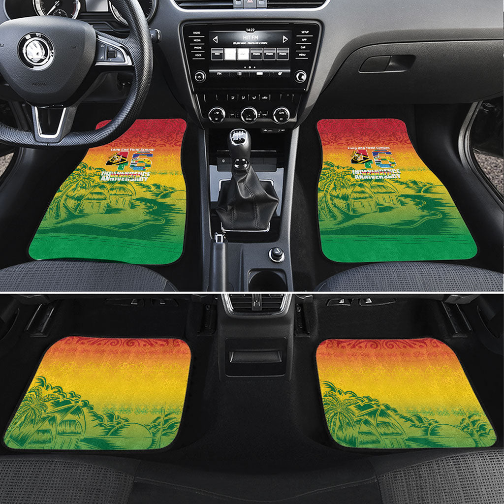 Vanuatu Indipendens Dei Car Mats Yumi 46th Independence Anniversary
