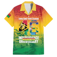 Vanuatu Indipendens Dei Family Matching Long Sleeve Bodycon Dress and Hawaiian Shirt Yumi 46th Independence Anniversary