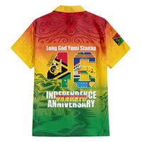 Vanuatu Indipendens Dei Family Matching Off Shoulder Maxi Dress and Hawaiian Shirt Yumi 46th Independence Anniversary