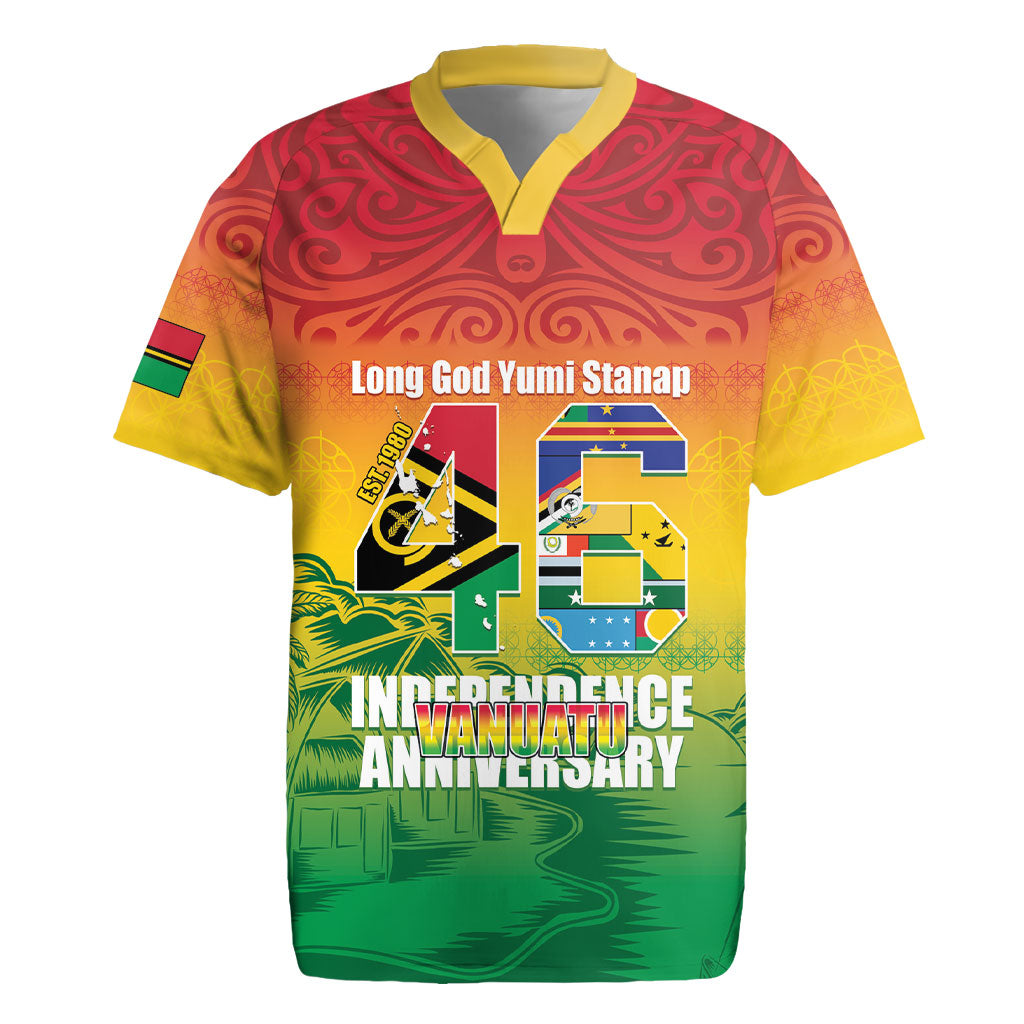 Vanuatu Indipendens Dei Rugby Jersey Yumi 46th Independence Anniversary