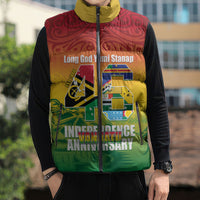 Vanuatu Indipendens Dei Sleeveless Puffer Jacket Yumi 46th Independence Anniversary