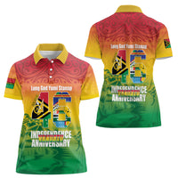 Vanuatu Indipendens Dei Women Polo Shirt Yumi 46th Independence Anniversary LT14 - Polynesian Pride