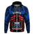 Custom Samoa Hoodie Heritage Festival Samoan Tattoo With Ula Fala Kava Bowl LT14 Zip Hoodie Blue - Polynesian Pride