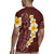 Oxblood Tropical Plumeria With Galaxy Polynesian Art Rugby Jersey