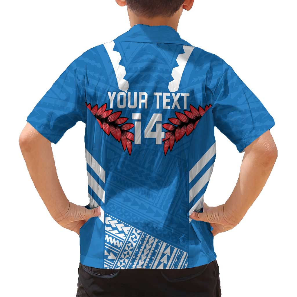 Custom Toa Samoa Rugby Family Matching Off Shoulder Maxi Dress and Hawaiian Shirt Samoan Siva Tau Uso Aso Uma