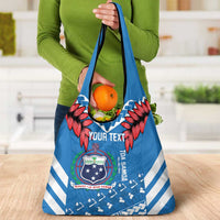 Custom Toa Samoa Rugby Grocery Bag Samoan Siva Tau Uso Aso Uma