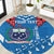 Custom Toa Samoa Rugby Round Carpet Samoan Siva Tau Uso Aso Uma