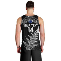 Personalised New Zealand Silver Fern Rugby Men Tank Top Go All Black 2023 World Cup LT14 - Polynesian Pride