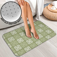 Vesuvian Green Palaka Quilt Hawaii Bathroom Set Traditional Hawaii-plaid Pattern - Polynesian Pride