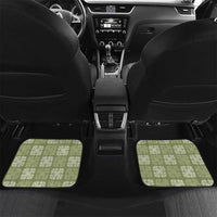 Vesuvian Green Palaka Quilt Hawaii Car Mats Traditional Hawaii-plaid Pattern - Polynesian Pride