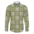 Vesuvian Green Palaka Quilt Hawaii Family Matching Off Shoulder Short Dress and Hawaiian Shirt Traditional Hawaii-plaid Pattern - Polynesian Pride