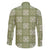 Vesuvian Green Palaka Quilt Hawaii Family Matching Off Shoulder Short Dress and Hawaiian Shirt Traditional Hawaii-plaid Pattern - Polynesian Pride