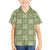 Vesuvian Green Palaka Quilt Hawaii Family Matching Off Shoulder Short Dress and Hawaiian Shirt Traditional Hawaii-plaid Pattern - Polynesian Pride