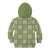 Vesuvian Green Palaka Quilt Hawaii Kid Hoodie Traditional Hawaii-plaid Pattern - Polynesian Pride