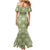 Vesuvian Green Palaka Quilt Hawaii Mermaid Dress Traditional Hawaii-plaid Pattern - Polynesian Pride