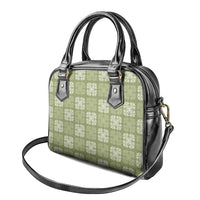 Vesuvian Green Palaka Quilt Hawaii Shoulder Handbag Traditional Hawaii-plaid Pattern - Polynesian Pride