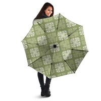 Vesuvian Green Palaka Quilt Hawaii Umbrella Traditional Hawaii-plaid Pattern - Polynesian Pride