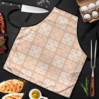 Beige Palaka Quilt Hawaii Apron Traditional Hawaii-plaid Pattern - Polynesian Pride